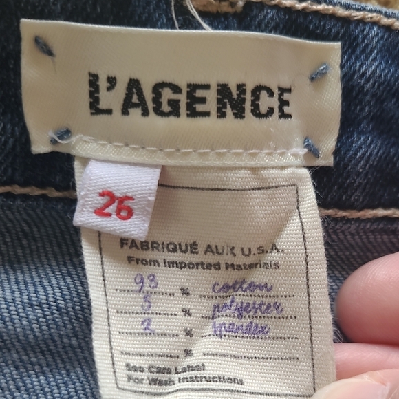 L'AGENCE High Line Distressed Skinny Jean in 'Huxley Destruct' Wash - Size 26 - Picture 8 of 10